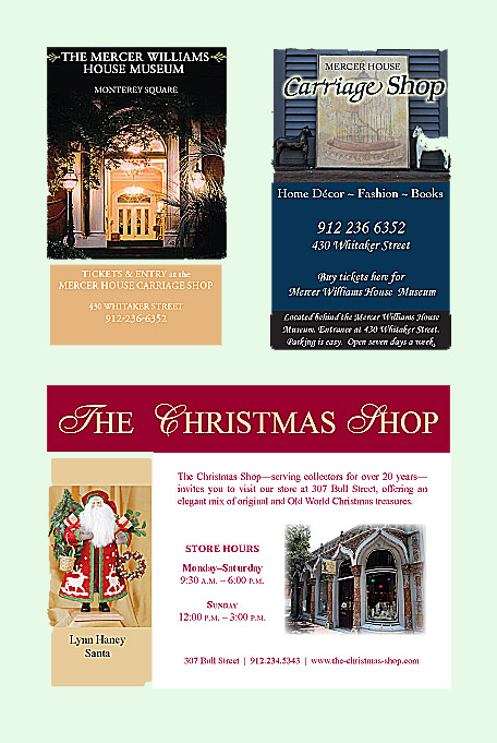 Mercer House and Christmas Shop Ad