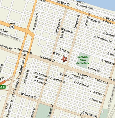 Area Map to Tour Headquarters