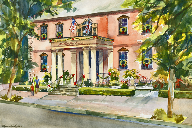 Wayne Chambers Original Watercolor of the Owens-Thomas House
